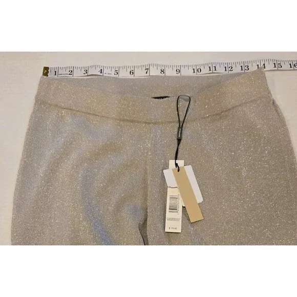 TAHARI Champange‎ Lurex High Winter 2024 Small Sparkling Silver Wide THR5211NR